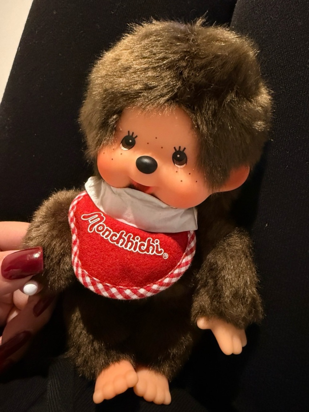 Monchhichi red bib Tokyo Japan - Picture 2 of 2
